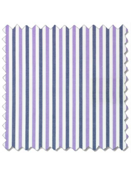 East Rail Alternating Stripes, Indigo & Lilac