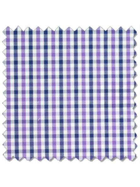 Box Bay Saybrook, Indigo-Lilac Check