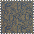 Gold- und blaues Jacquard mit großem Paisleymuster