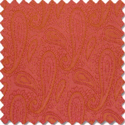 Terracotta Scroll Jacquard