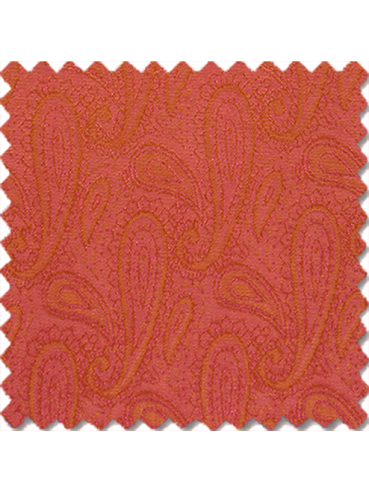Terracotta Scroll Jacquard