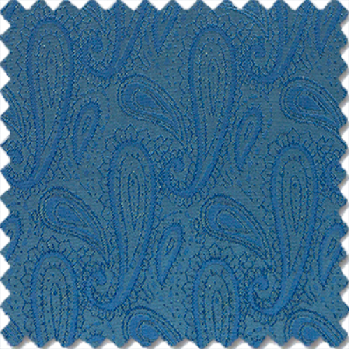 Stahlblauer Scroll-Jacquard
