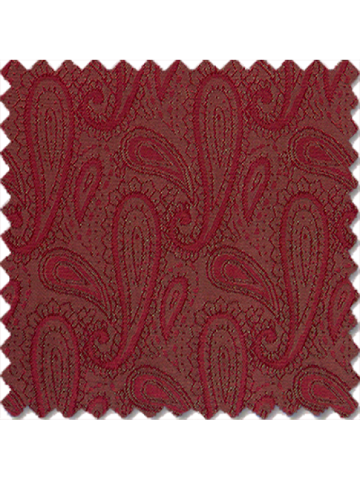 Garnet Wine Scroll Jacquard
