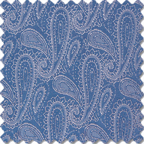 Royal Blue Paisley Jacquard