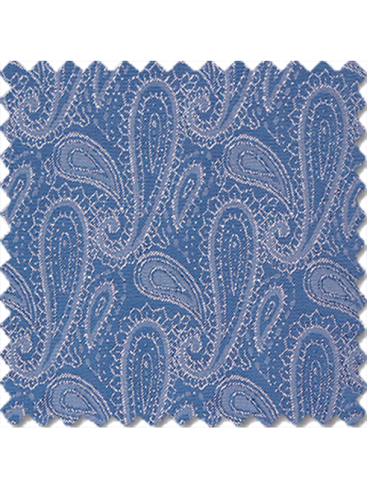 Royal Blue Paisley Jacquard