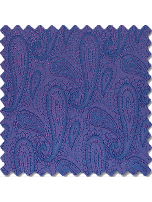 Royal Cobalt Scroll Jacquard