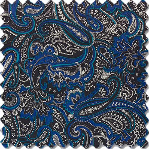 Midnight Blue Paisley Fusion
