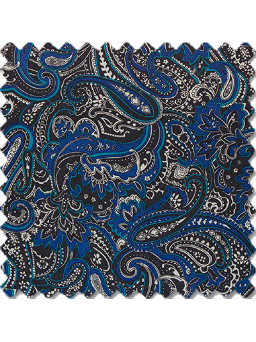 Midnight Blue Paisley Fusion