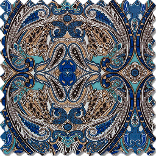 Azure Arabesque Print