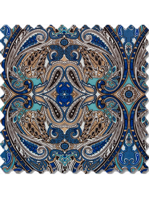 Azure Arabesque Print