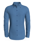 Limerick, linen Light Petrol classic business shirt