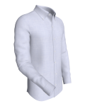 Dublin, linen Blue Fog classic business shirt