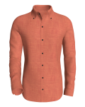 Terracotta Summer Linen classic business shirt