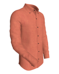 Terracotta Summer Linen classic business shirt