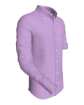 Dublin, linen Bluish Pink classic business shirt