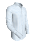 Cobalt Twin Checks, Light Blue classic business shirt