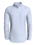 Fossumveien Blue Multi-Check classic business shirt