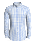 Bay Boulevard Gingham, SkyBlue classic business shirt
