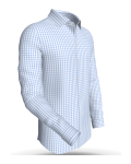 Bay Boulevard Gingham, SkyBlue classic business shirt