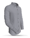 Bog Dale Mini Gingham, Black classic business shirt