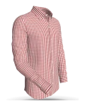 Bay Boulevard Gingham, Red classic business shirt