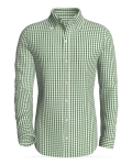 Bay Boulevard Gingham, Green classic business shirt