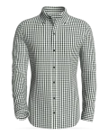 Bay Boulevard Gingham, Black classic business shirt