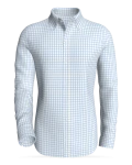 Bog Pass Checks, Sky Blue classic business shirt