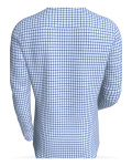 Bog Pass Checks, Royal Blue classic business shirt