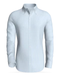Bog Dale Mini Gingham, Sky Blue classic business shirt