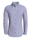 Box Bay Saybrook, Indigo-Lilac Check classic business shirt