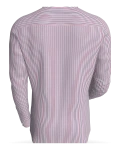 East Rail Alternating Stripes, Black &amp; red classic business shirt