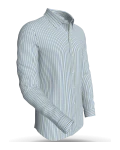 East Rail Alternating Stripes, Blue &amp; Black classic business shirt