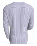 East Rail Alternating Stripes, Indigo &amp; Lilac classic business shirt
