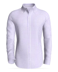 Bay Boulevard Gingham, Soft Lavender classic business shirt