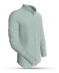 Bog Dale Mini Gingham, Green classic business shirt