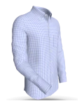 Youngstorget Gingham, Periwinkle classic business shirt