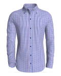 Delicias Royal &amp; Lavender Grid classic business shirt