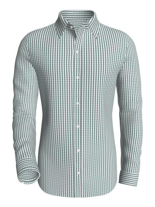 Youngstorget Gingham, Sage classic business shirt