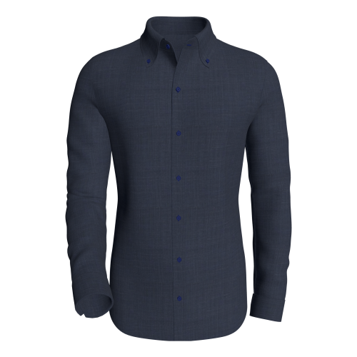 Limerick, Linen Dark Marine classic business shirt