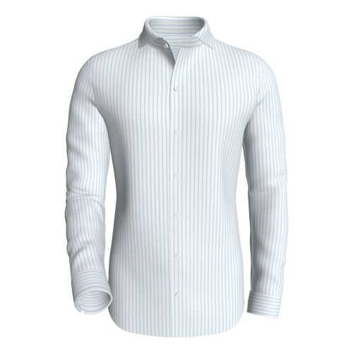 Cobalt Stripes, Sky Blue classic business shirt