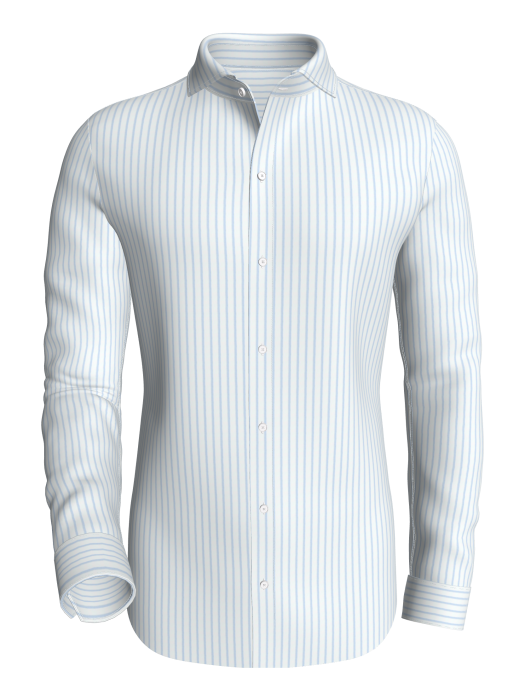 Cobalt Stripes, Sky Blue classic business shirt