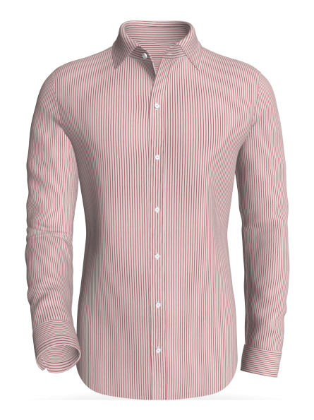OSLO - Parkveien Sunset Glow Stripe- (#89) classic business shirt