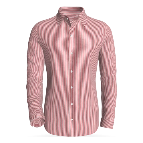 OSLO - Storgata Pinstripe, Coral-(#88) classic business shirt