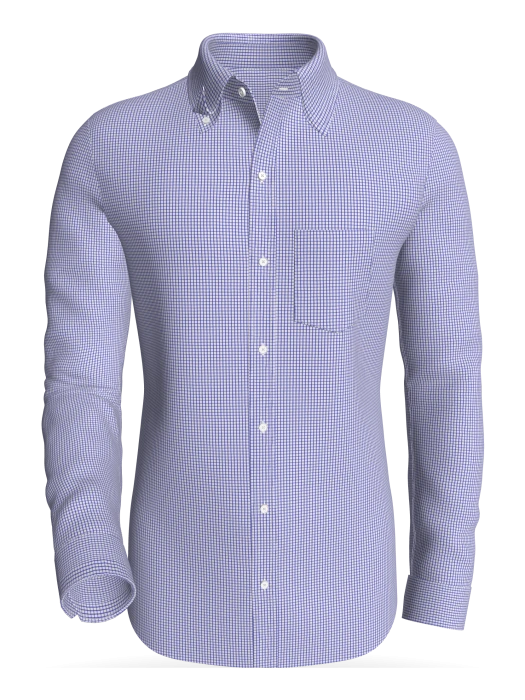 OSLO - Kvadraturen Royal Check (White Base)-(#90) classic business shirt