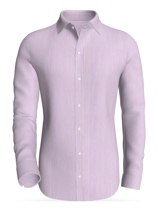 Akerselva, Lavender Pinstripe classic business shirt