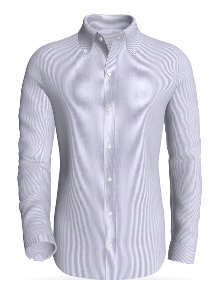 Akerselva, Periwinkle Pinstripe classic business shirt