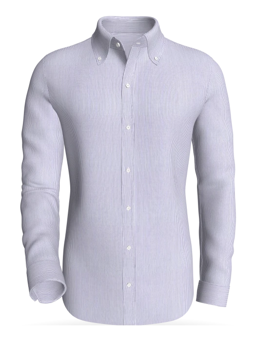 Akerselva, Periwinkle Pinstripe classic business shirt