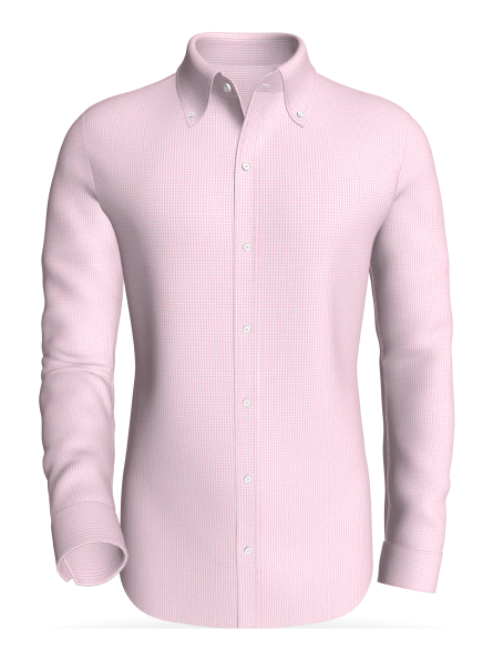 Bog Dale Mini Gingham,  Pink classic business shirt