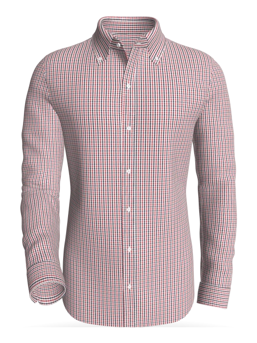 Box Bay Saybrook, Red &amp; Black classic business shirt